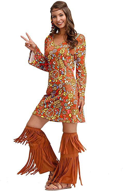 Hippie Clothing Print Dress Women 2406090606380322900