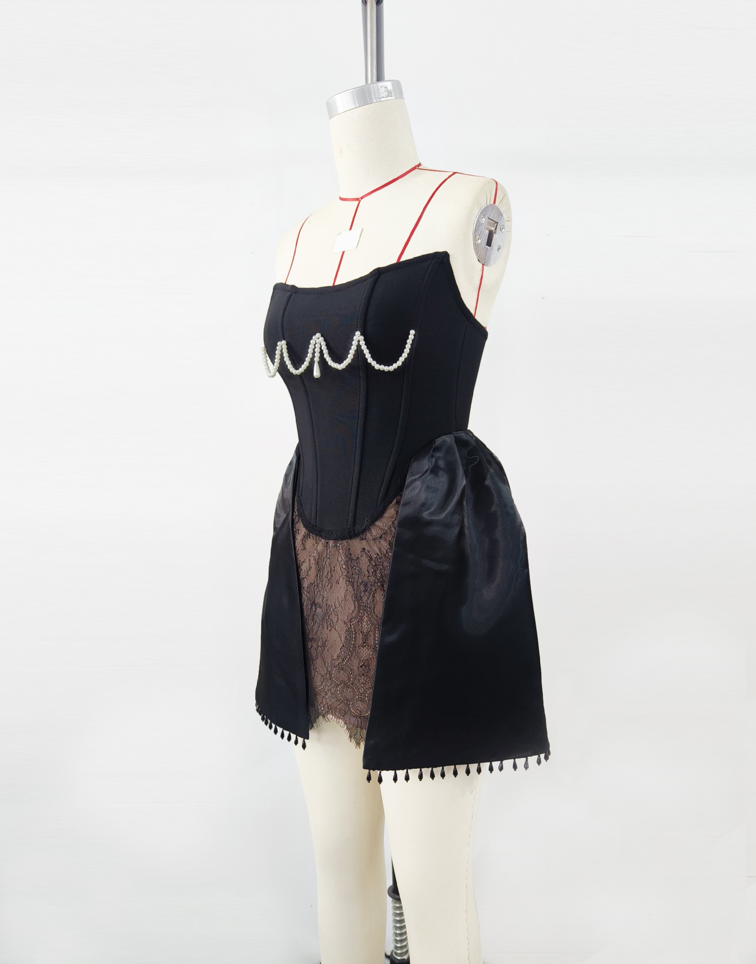 European And American Adult Ceremony Pearl Lace Bandage Dress Birthday Party 3227557f D283 42e8 9dc5 08a85df522ed