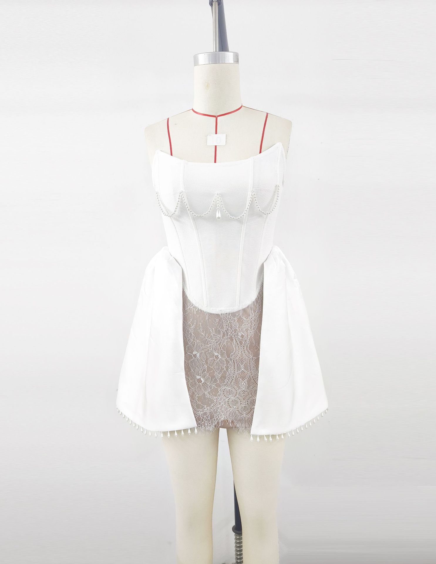 European And American Adult Ceremony Pearl Lace Bandage Dress Birthday Party 3df72627 Bdf3 4380 Bf13 Ae35b87833cf