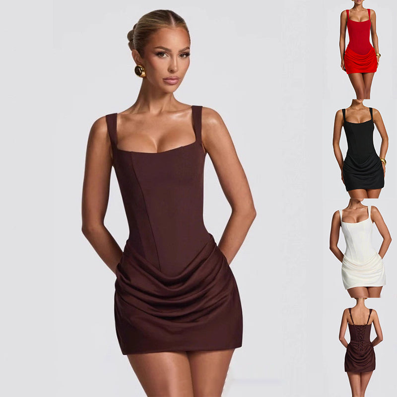9c0e0bfd-4741-44e8-a738-6c992072a30e Summer Corset Dress Graceful Sleeveless Short Dresses For Party Wedding Evenning Clothing